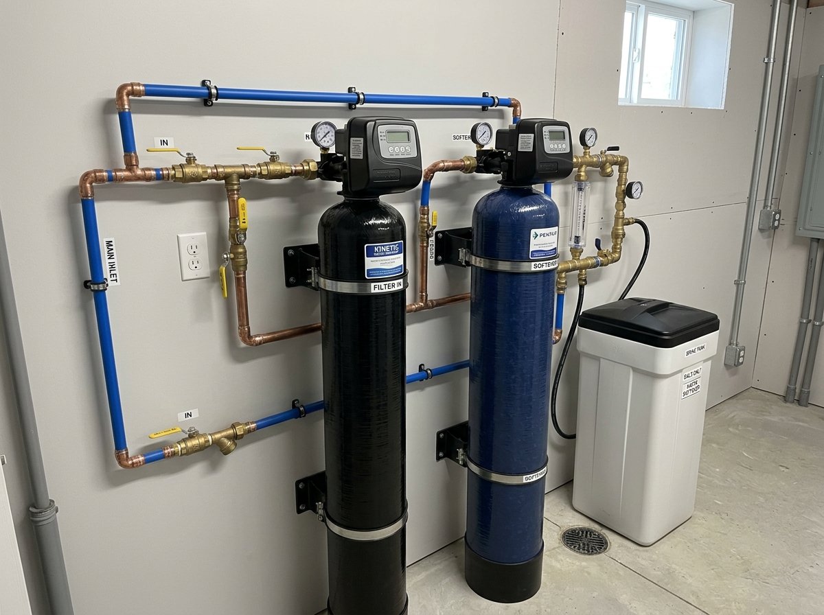 Completed Water Softener Installation Job site photo