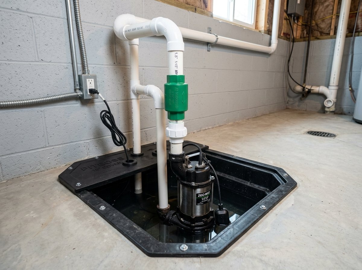 Acreage Sump Pump & Backup System at Rocky View County, AB