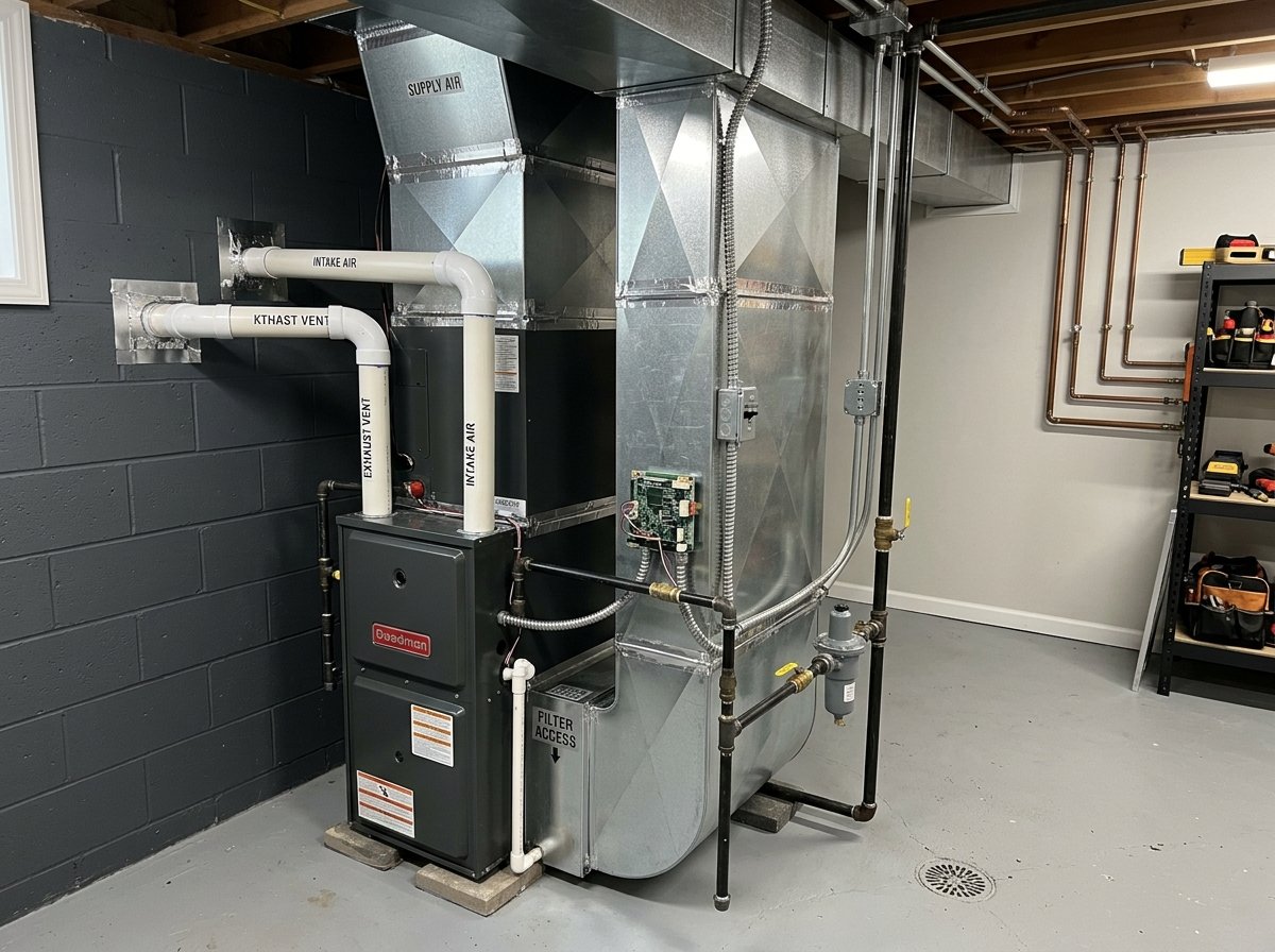 High-Efficiency Furnace Install at Airdrie, AB